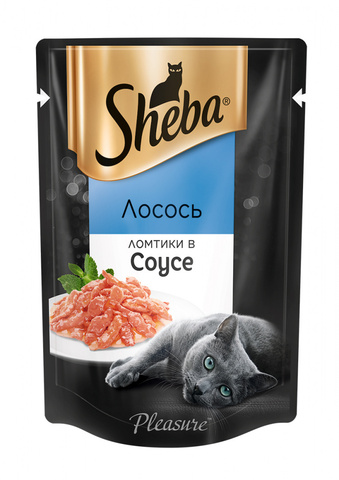 Sheba  Плежер ломтики в соусе Лосось, пауч (85 г)