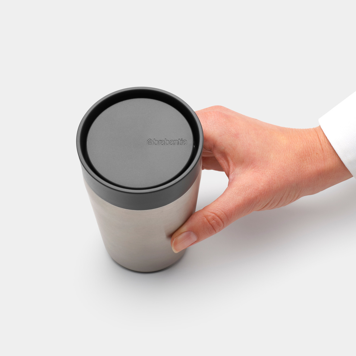 Термокружка Make & Take (200 мл), малая , Темно-серый, арт. 228728 - фото 4