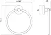 Aquatek AQ4212MB полотенцедержатель кольцо