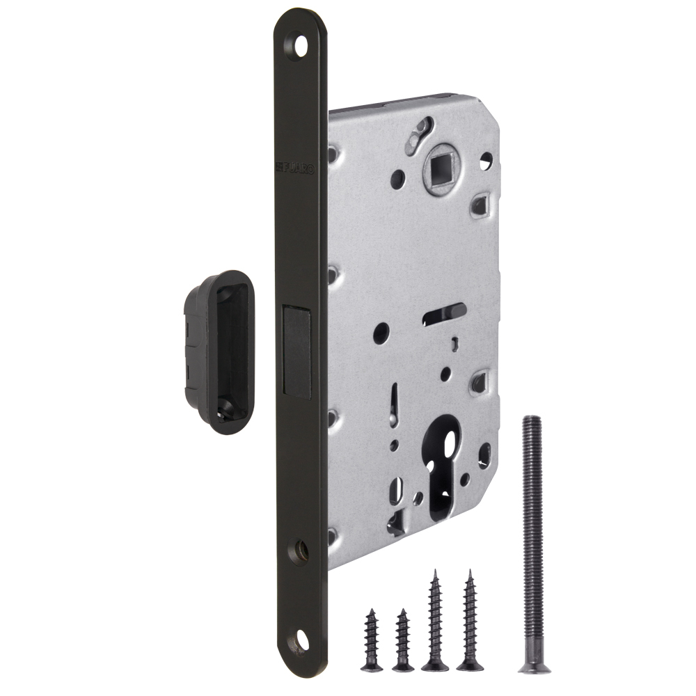 Замок под цилиндр магнитный Фуаро MAGNM85C-50 (M85C-50) BL, цвет черный (гарантия - 12 месяцев)