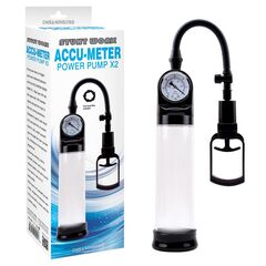 Прозрачная вакуумная  помпа с манометром Accu-Meter Power Pump X2 - 