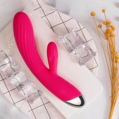 Вибратор-кролик Angel с подогревом розовый от SVAKOM