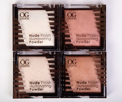 OG-KY5303Y Пудра-хайлайтер 02 porcelain, NUDE FINISH ILLUMINATE POWDER