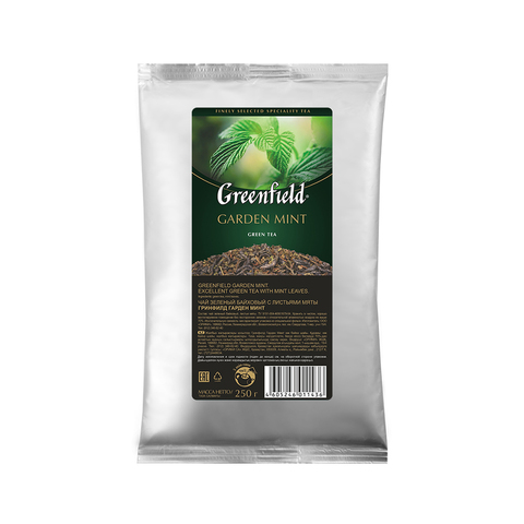 купить Чай зеленый листовой Greenfield Garden Mint, 250 г (Гринфилд)