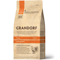 Grandorf Индейка Для стерилизованных кошек и кастрированных котов 2 кг