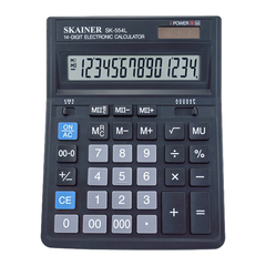 
          Калькулятор настольный SKAINER 14 Bit, LCD, 20*15.7*3.2 см, чёрный