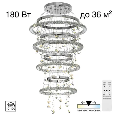 Подвесная светодиодная люстра Citilux Etera CL322090