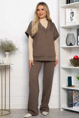 Костюм трикотажный Уютный шарм (коричневый) К14250-5М LT Collection