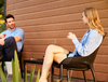 Столик пластиковый журнальный, Siesta Contract Sky Side Table, черный