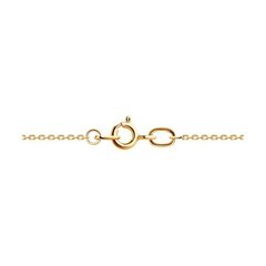 Колье TRENDY GOLD из золота 585 пробы с подвесками клевер в технике гильоше