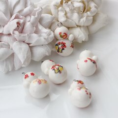 Подвеска Неваляшка, хохлома, 25*17 мм, S010