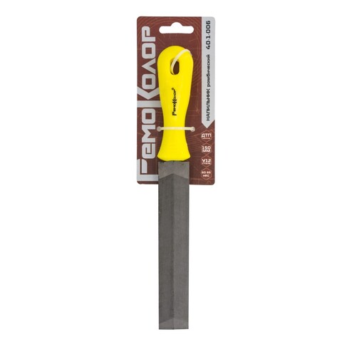 40-1-006 Напильник ромбический с рукояткой, ДТП, 150мм (РемоКолор)