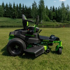Райдер садовый Greenworks GC82ZT107 82V (107 см) Zero Turn CrossoverT аккумуляторный с нулевым радиусом разворота