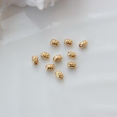 Бусина разделитель (спейсер) фриформ, 5*4 мм, позолота, 10 штук, Р034