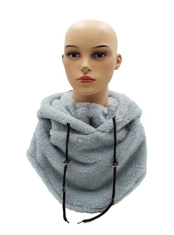 Картинка шарф-капюшон Skully Wear BNM-1311 dark gray - 8