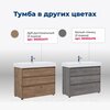 Aquanet 307078 Тумба с раковиной Nova Lite 85 (SLIM SYNERGY) 3 ящ. цв. бел. глянец (307078)