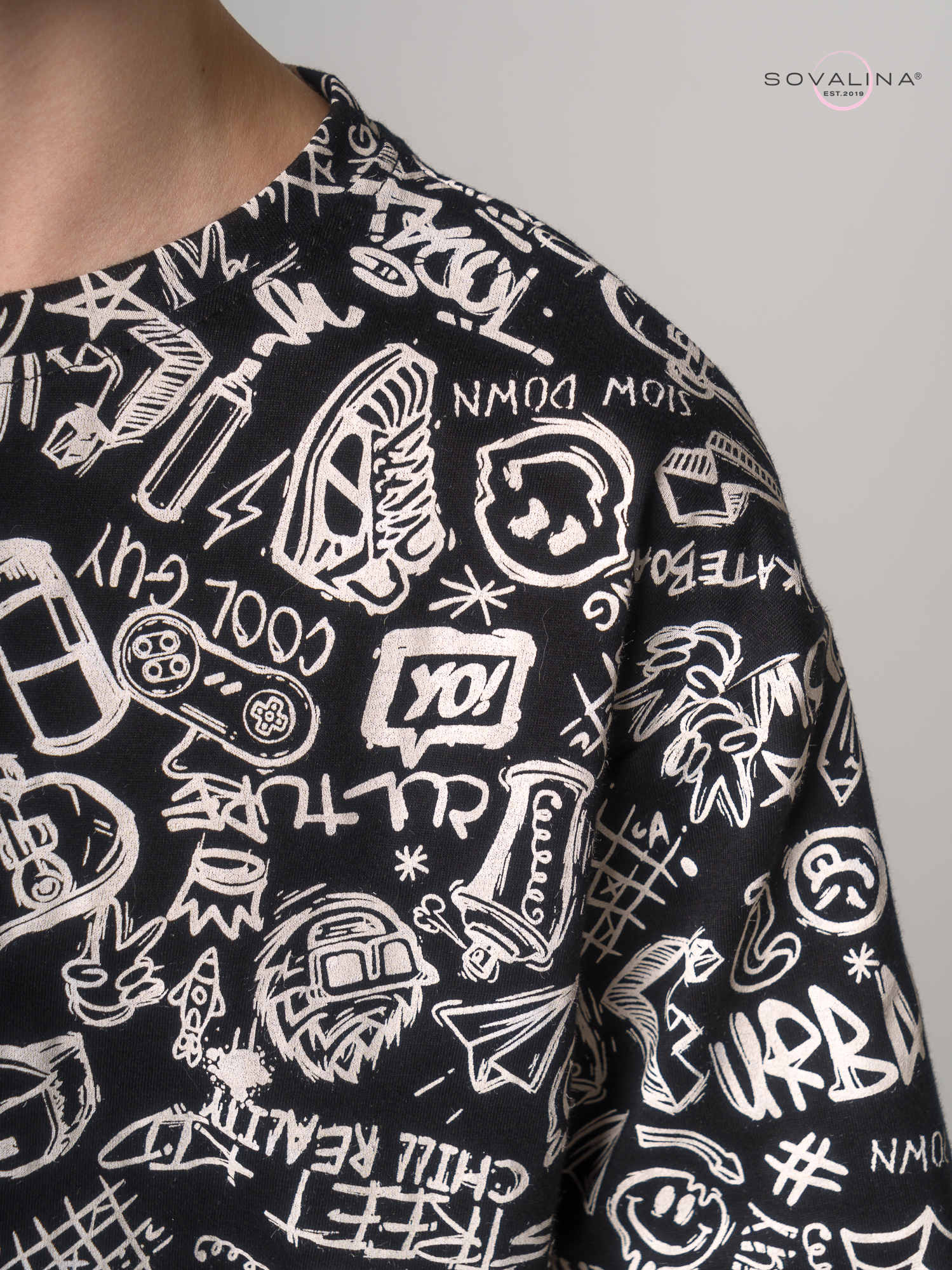 Костюм Light men скейты на черном