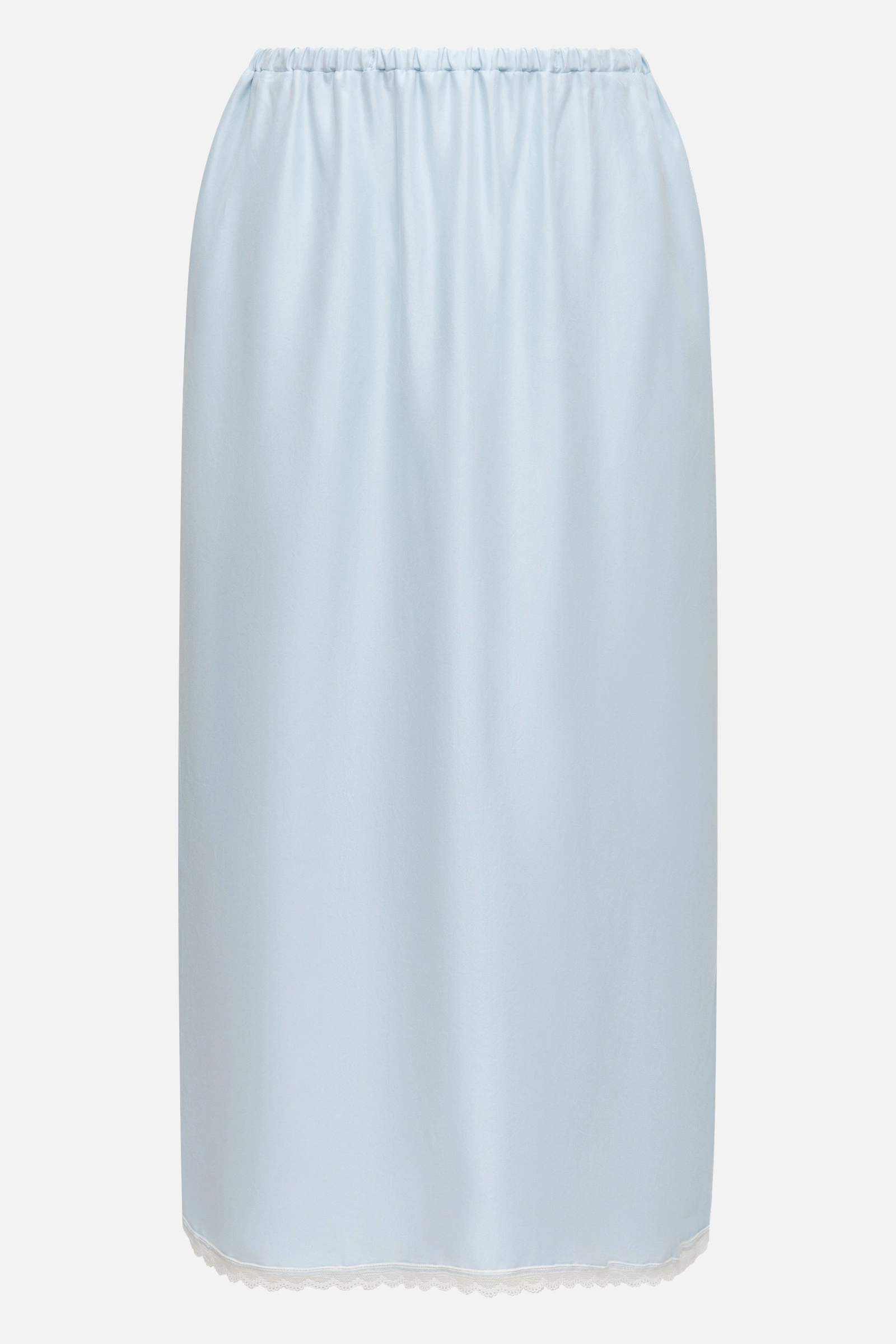 Юбка из купры с кружевной окантовкой