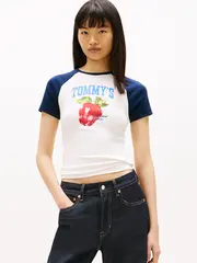 Футболка женская TOMMY JEANS TJW SLIM TOMMY MARKE