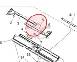 Konica Minolta Regulating plate/l original A7AH602001