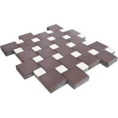 Плитка тротуарная Квадрат со вставкой