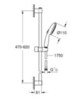 Grohe 27598003 Набор для душа Tempesta 110, 2 режима струи, 13,5 л/мин, хром
