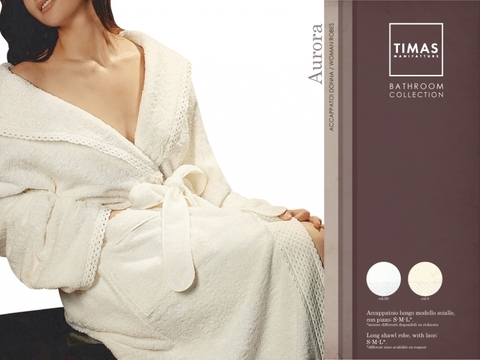 Халат махровый Timas Aurora молочный