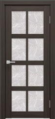 Межкомнатная дверь Мюнхен 01 ДО / Цвет тон Грей / Остекление "Гранит прозрачный" / Двери Верда