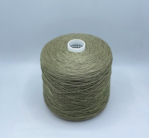 Бобинная пряжа (пр.Италия).art-Micado 450/100гр, 50%Меринос 50%Шелк , цвет-Оливка, арт.27679