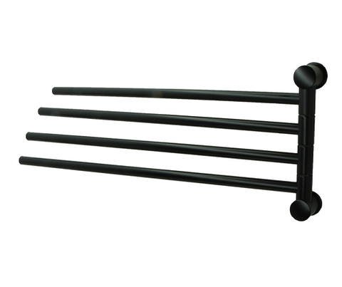 WasserKRAFT K-1034BLACK Держатель полотенец четверной