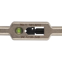 Вороток для метчиков №1 M1-M10(2,0-6,3мм) 175мм DIN1814 (INOX, с уровнем) H-Tools 08802030