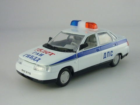 VAZ-2110 Lada DPS 75 years GAI Road Police 1:43 Agat Mossar Tantal
