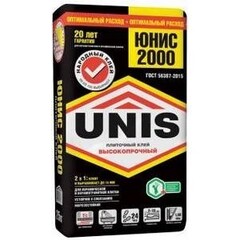 Клей для плитки Юнис 2000 25 кг
