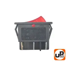 Выключатель UNITED PARTS KCD8, 250В, 16А, 6 контактов, 2 клавиши (31х25мм) (90-0253)