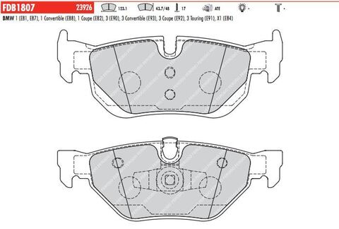 FDB1807 Тормозные колодки дисковые OE 'PREMIER'