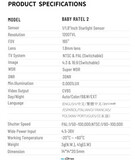 FPV камера CADDXFPV Baby Ratel2 Analog Camera 0.0001 Люкс Night