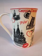 Кружка фарфор 300 мл с видами Петербурга