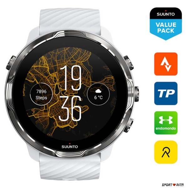 Suunto 7 white burgundy