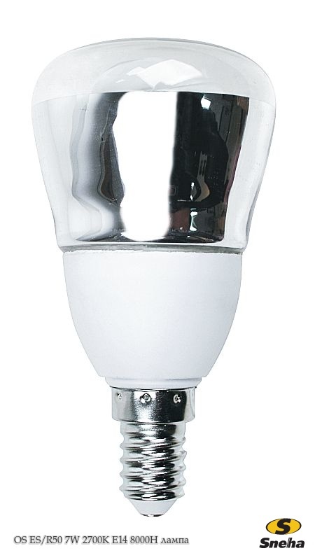 Лампа Энергосберегающая OS ES/R50 7W 2700K E14 8000H (Теплый свет)