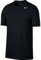 Футболка теннисная Nike Solid Dri-Fit Crew - black/white