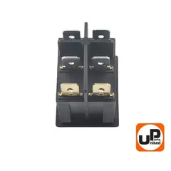 Выключатель UNITED PARTS KCD8, 250В, 16А, 6 контактов, 2 клавиши (31х25мм) (90-0253)