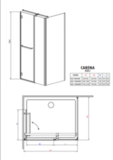 Душевой угол RADAWAY Carena KDJ 90 34402-01-01N L/R