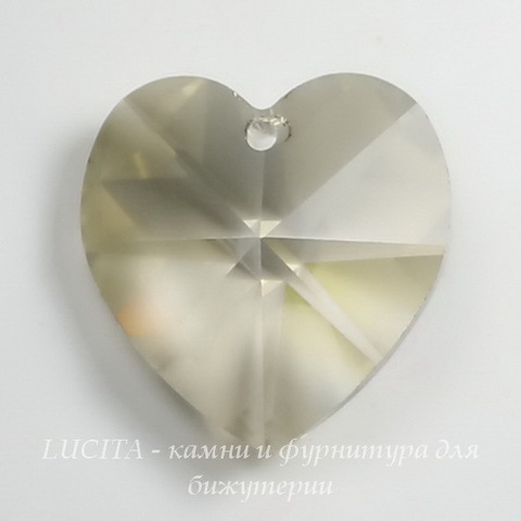 6228 Подвеска Сваровски Сердечко Crystal Silver Shade (18х17,5 мм) ()