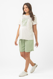 Шорты для беременных 15934 салатовый