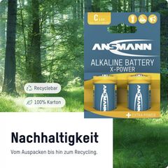 Батарейка X-POWER С/ANSMANN 1.5V - 2шт