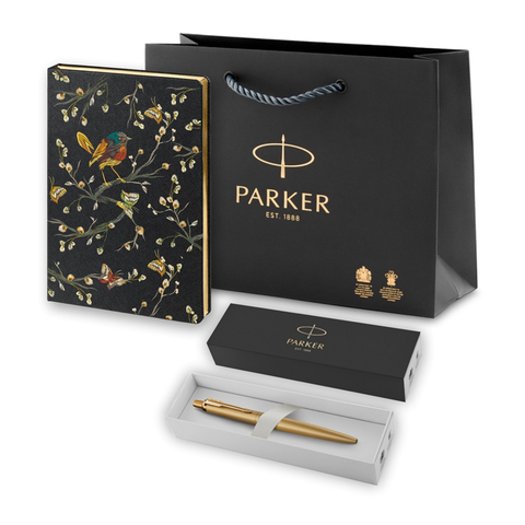 Подарочный набор: Шариковая ручка Parker Jotter XL + ежедневник, черный