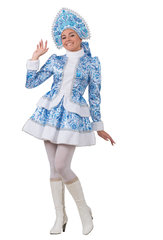 Взять напрокат костюм Снегурочки Гжель - Магазин 