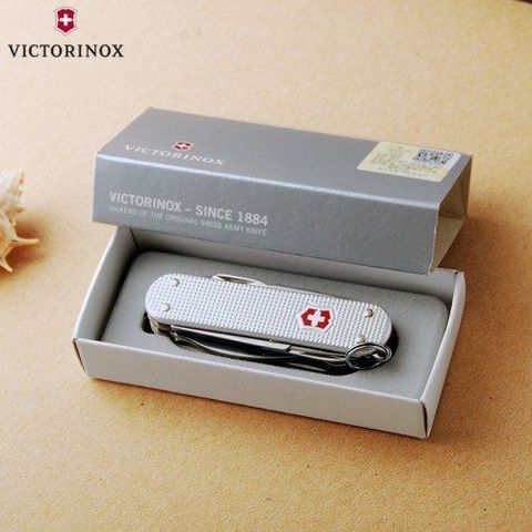 Нож-брелок Victorinox MiniChamp Alox Silver, 58 mm (0.6381.26)