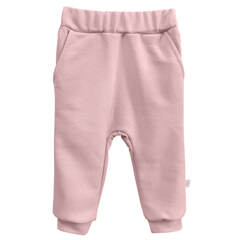 Джоггеры из футера (пудра)