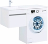 Aquanet 239208 Тумба с раковиной Токио 110 L подвесная 1 ящик цвет белый глянец (239208)
